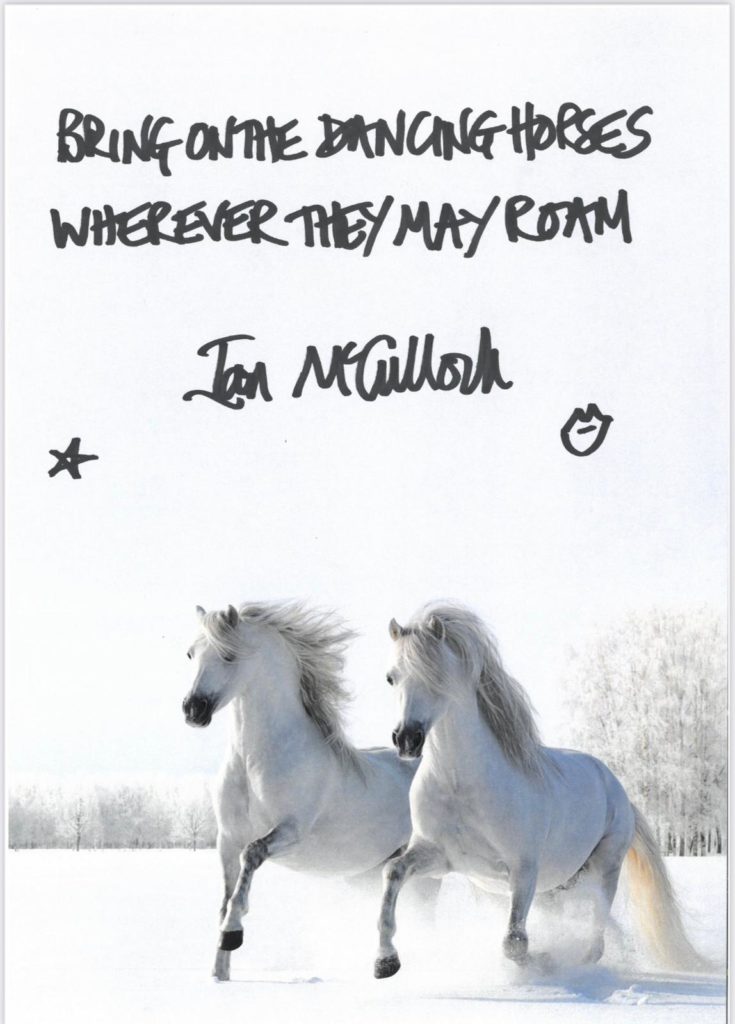 Bring On The Dancing Horses Signed Lyric Print